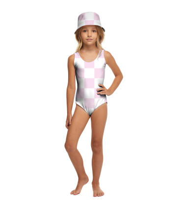 One-piece kids, T-shirt,  "Versailles Rose"  print