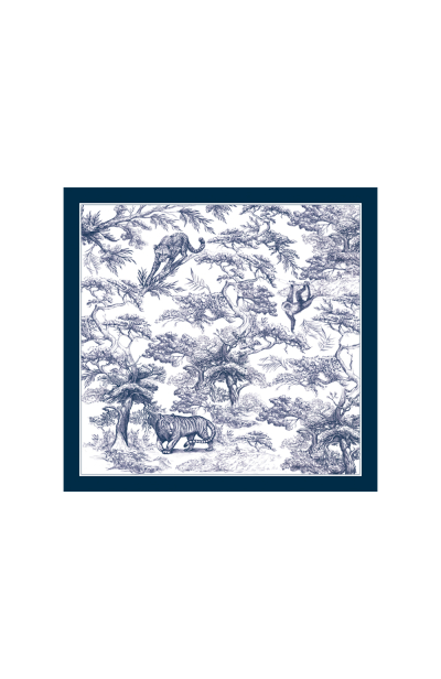 Head Scarf, Artificial Silk, Savage Garden, 90x90