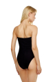 One-piece V-neck swimsuit , Black