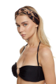 Headband with, Artificial Silk "Leopard" print