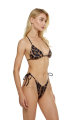 Triangle bikini top "Leopard" print