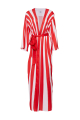 Artificial Silk robe with "RED Monochrome"