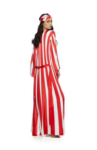 Artificial Silk robe with "RED Monochrome"