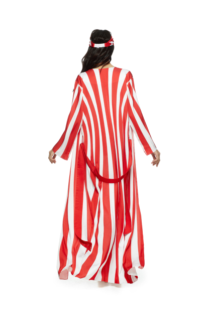 Artificial Silk robe with "RED Monochrome"
