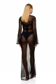 Dress mesh to the floor, Black