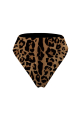 High-rise bikini briefs with "Leopard" print