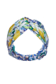 Headband with, Artificial Silk "Porto" print