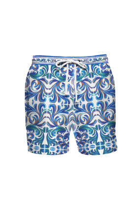 Men's swim shorts with "Porto" print