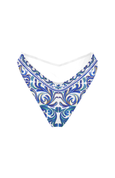 V bikini briefs with "Porto" print