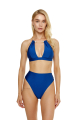 High leg bikini briefs with "Indigo"