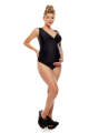 One-piece swimsuit, Maternity carabiner, Black