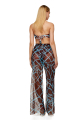 Pants, mesh, print Chocolate
