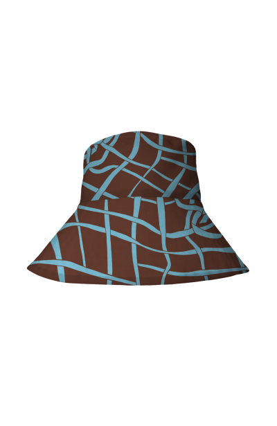 Bucket hat (wide fields), Chocolate