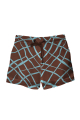 Kids swim shorts with "Chocolate" print