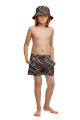 Kids swim shorts with "Chocolate" print