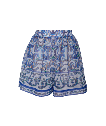Shorts, mesh, Porto  print