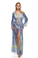 Mesh robe with "Porto"