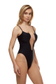 One-piece swimsuit, black, «Not shy»