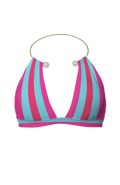 Chain necklace with pearls "Lagoon" top