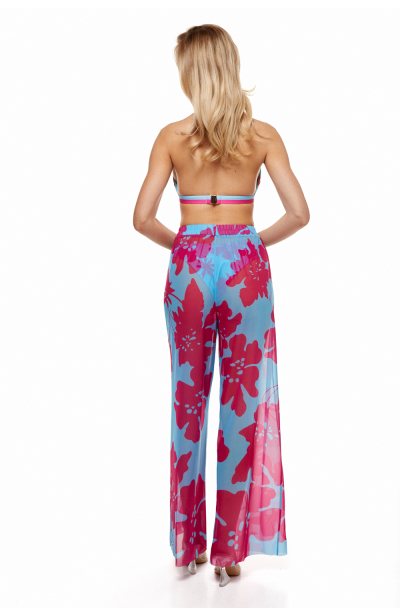 Pants, mesh, print Lagoon