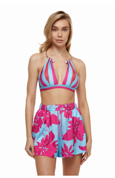 Women's shorts, "Lagoon" print