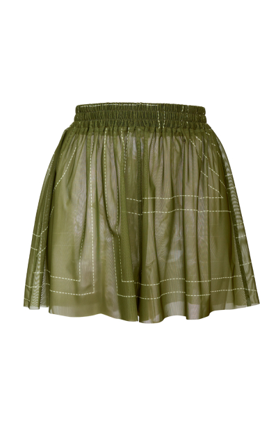 Shorts, mesh, Madeira  print