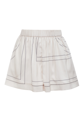 Women's shorts, Artificial Silk, "Madeira Pearl" print