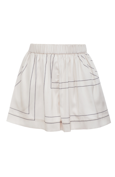 Women's shorts, Artificial Silk, "Madeira Pearl" print