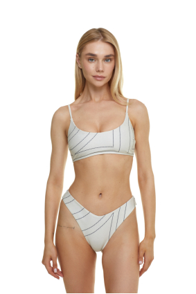 V bikini briefs with "Madeira Pearl" print