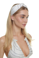 Headband with, Artificial Silk "Madeira Pearl" print