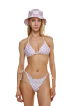 Triangle bikini top "Versailles Rose" print 