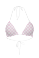 Triangle bikini top "Versailles Rose" print 