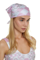 Headscarf, Artificial Silk, "Versailles Rose" print, 60х60