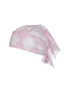 Платок на голову, сетка, Versailles Rose, 60х60