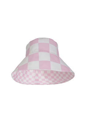 Bucket hat Versailles Rose  (wide fields)