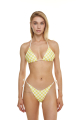 Triangle bikini top "Versailles Lemon" print 