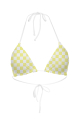Triangle bikini top "Versailles Lemon" print 