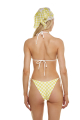 V bikini briefs with ties, "Versailles Lemon" print