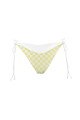 V bikini briefs with ties, "Versailles Lemon" print