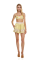 Women's shorts, Artificial Silk, "Versailles Lemon" print