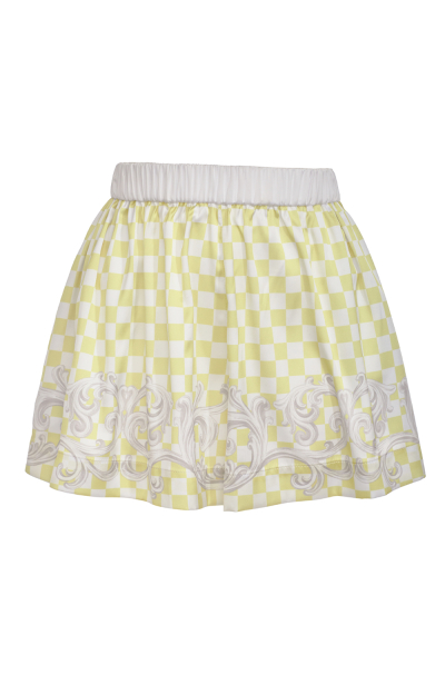 Women's shorts, Artificial Silk, "Versailles Lemon" print
