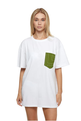 T-shirt for men, white "Madeira" print