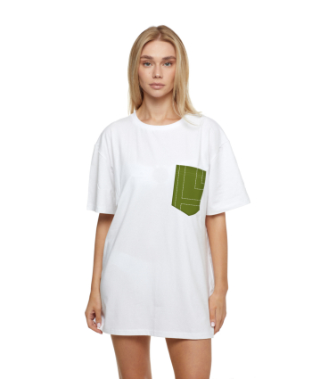 T-shirt for men, white "Madeira" print