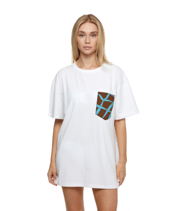 T-shirt for men, white "Chocolate" print