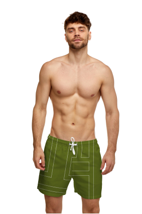 Men's swim shorts with "Madeira" print