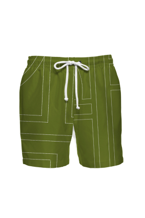 Men's swim shorts with "Madeira" print