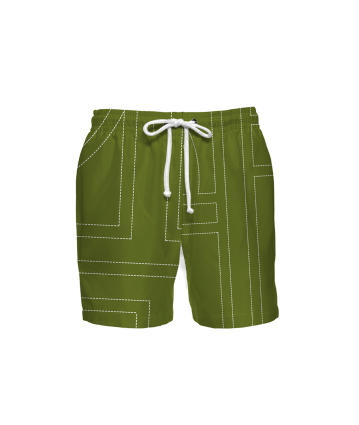 Men's swim shorts with "Madeira" print