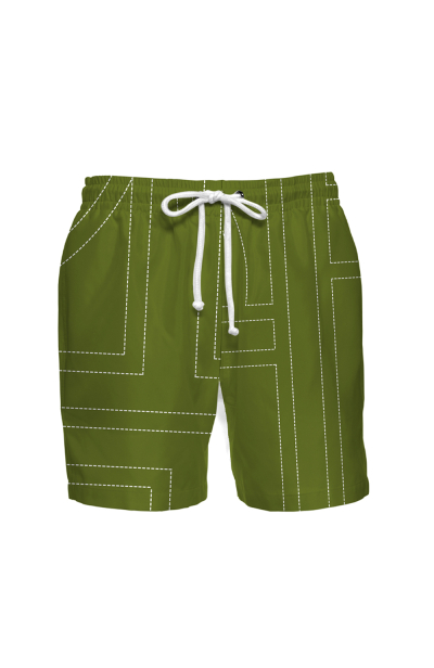 Men's swim shorts with "Madeira" print