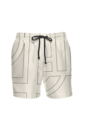 Men's swim shorts with "Madeira Pearl" print