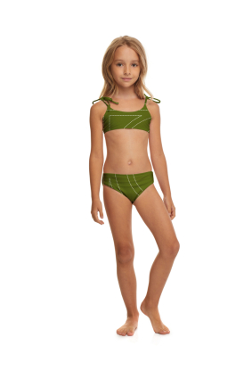 Kids top and swimming trunks, Madeira print